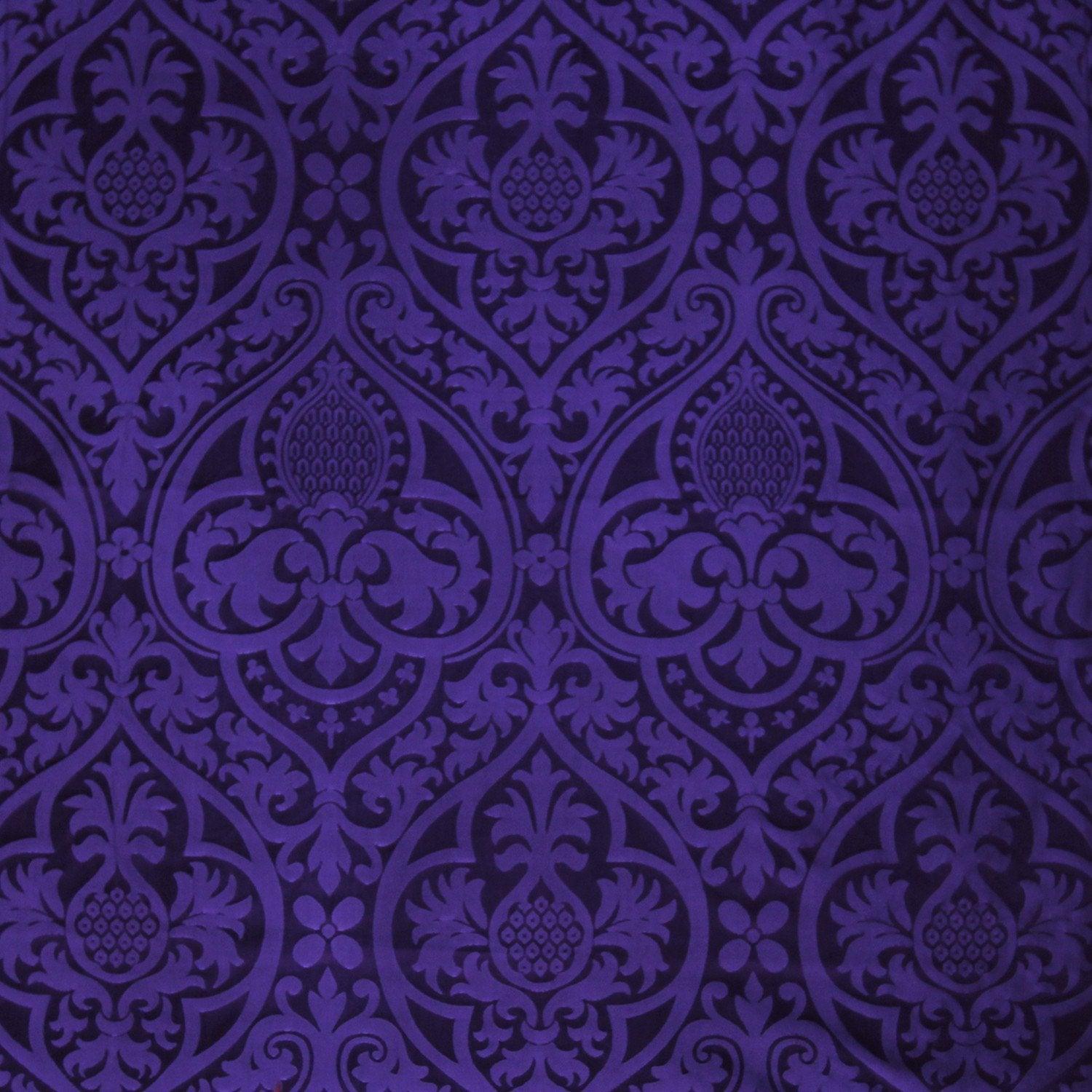Purple Damask Background Purple Damask Pattern Background Stock