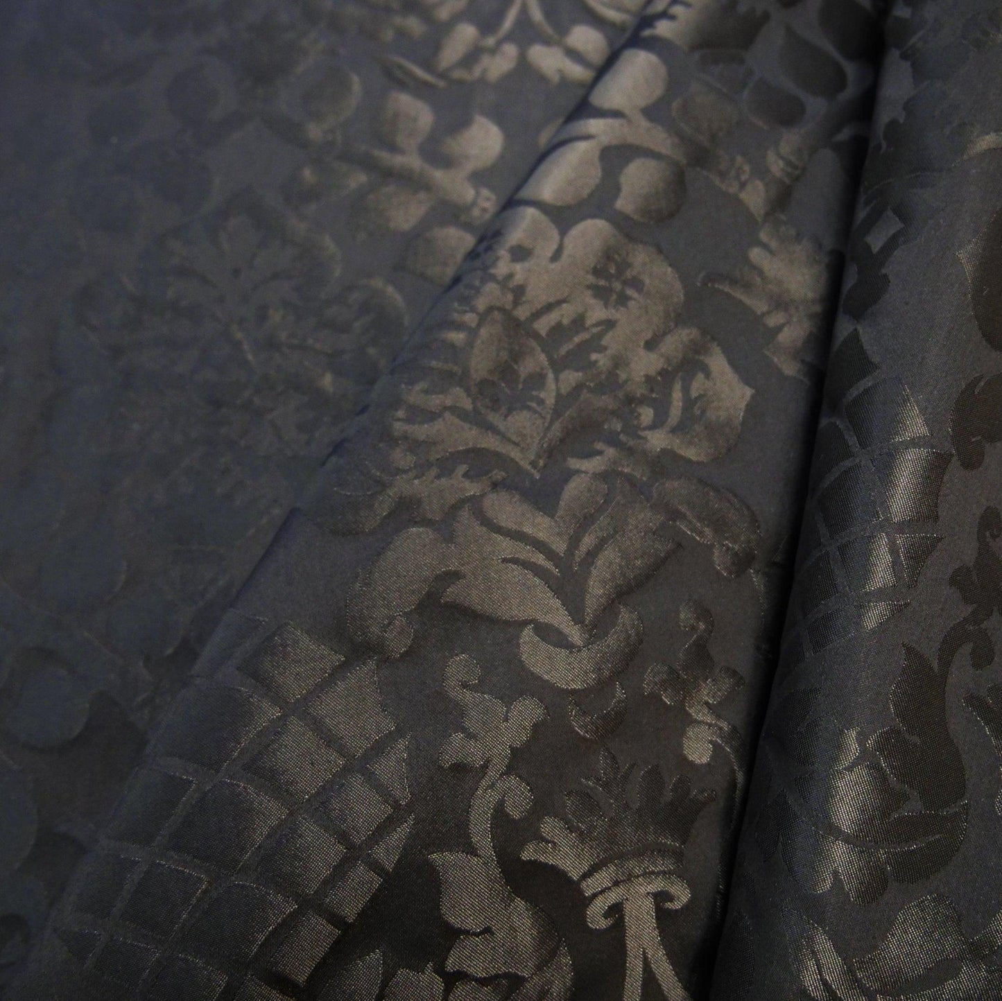 Davenport Damask - Black - Watts & Co.