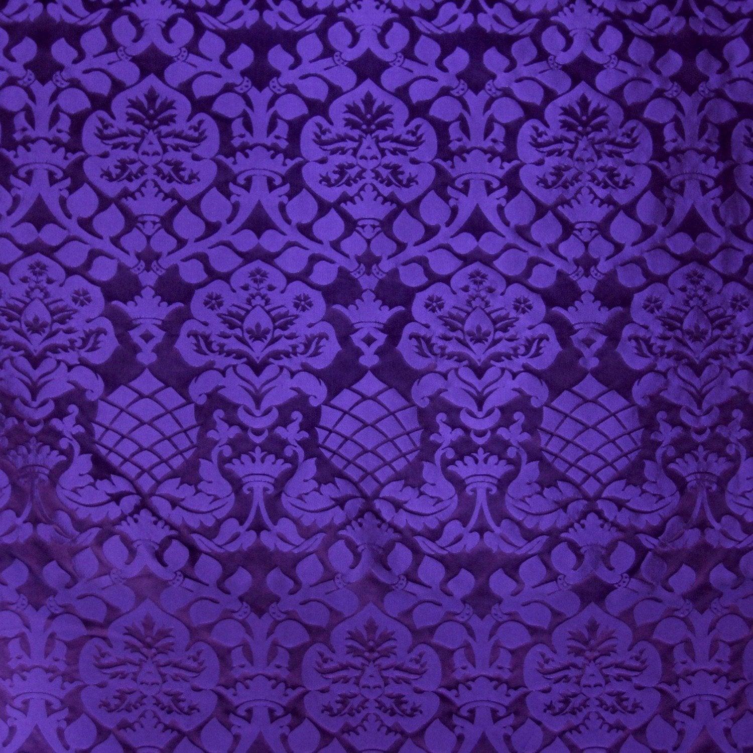 Purple Damask Pattern Dark Purple Damask Wallpaper A027 – CostaCover
