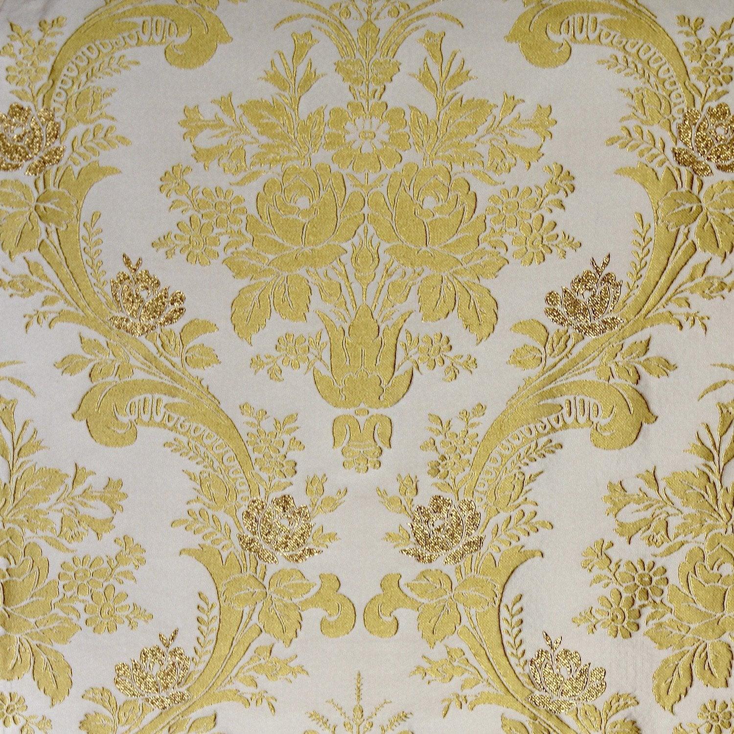 Goya Brocade White Gold – Watts - Main Image