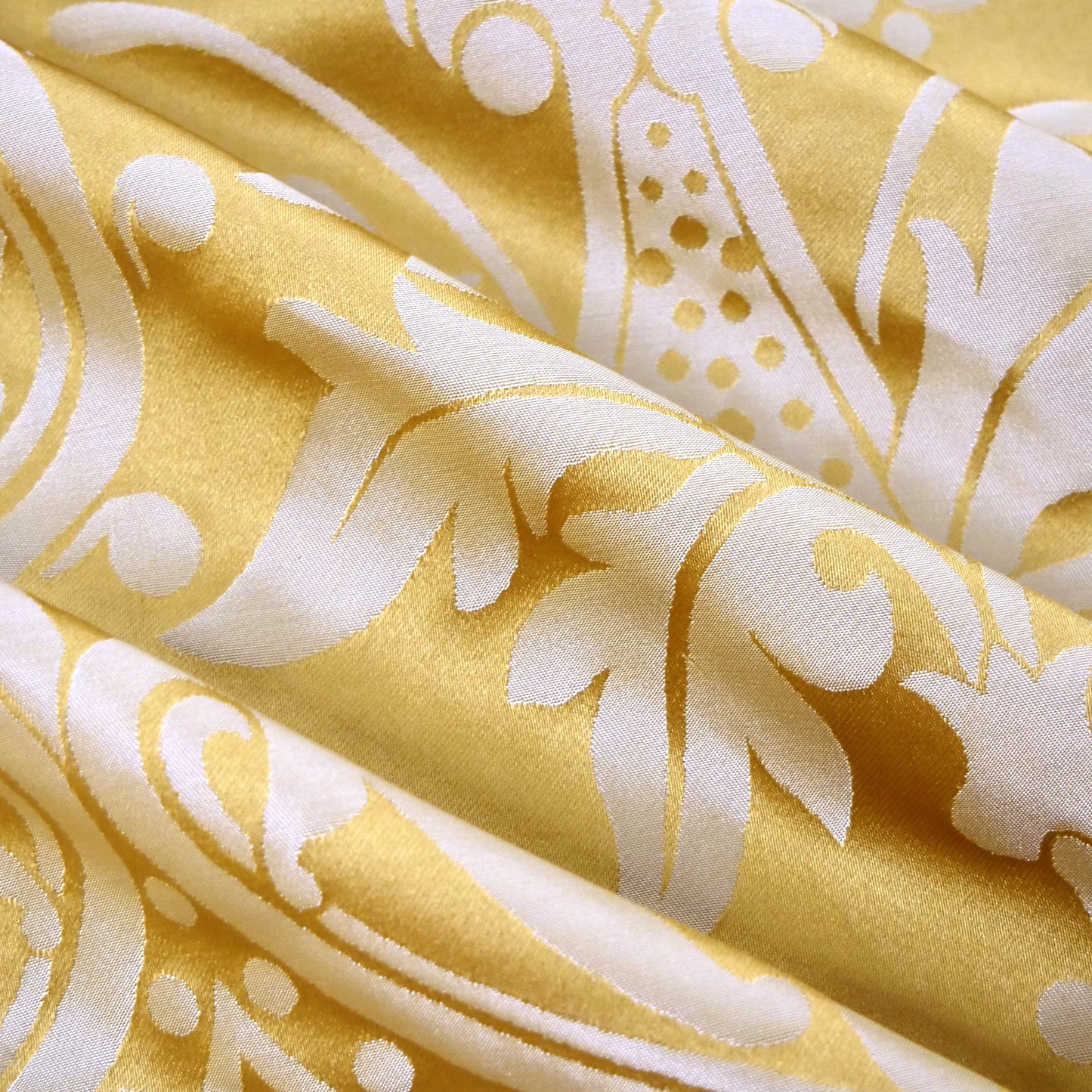 Shrewsbury Silk Damask - Gold & Cream - Watts & Co.