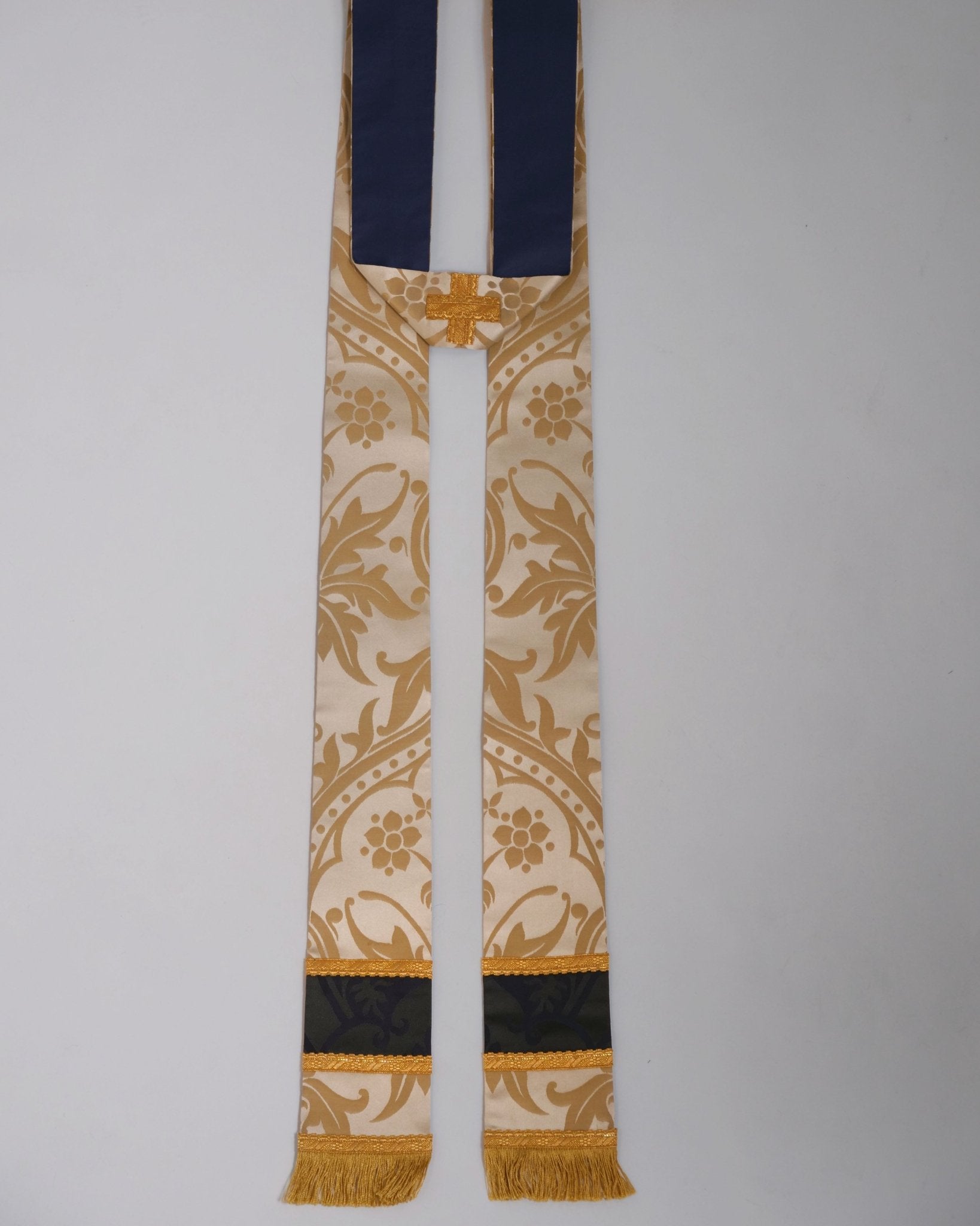 Borromean Chasuble in Oyster 'Shrewsbury' with 'Gothic' Orphreys - Watts & Co.