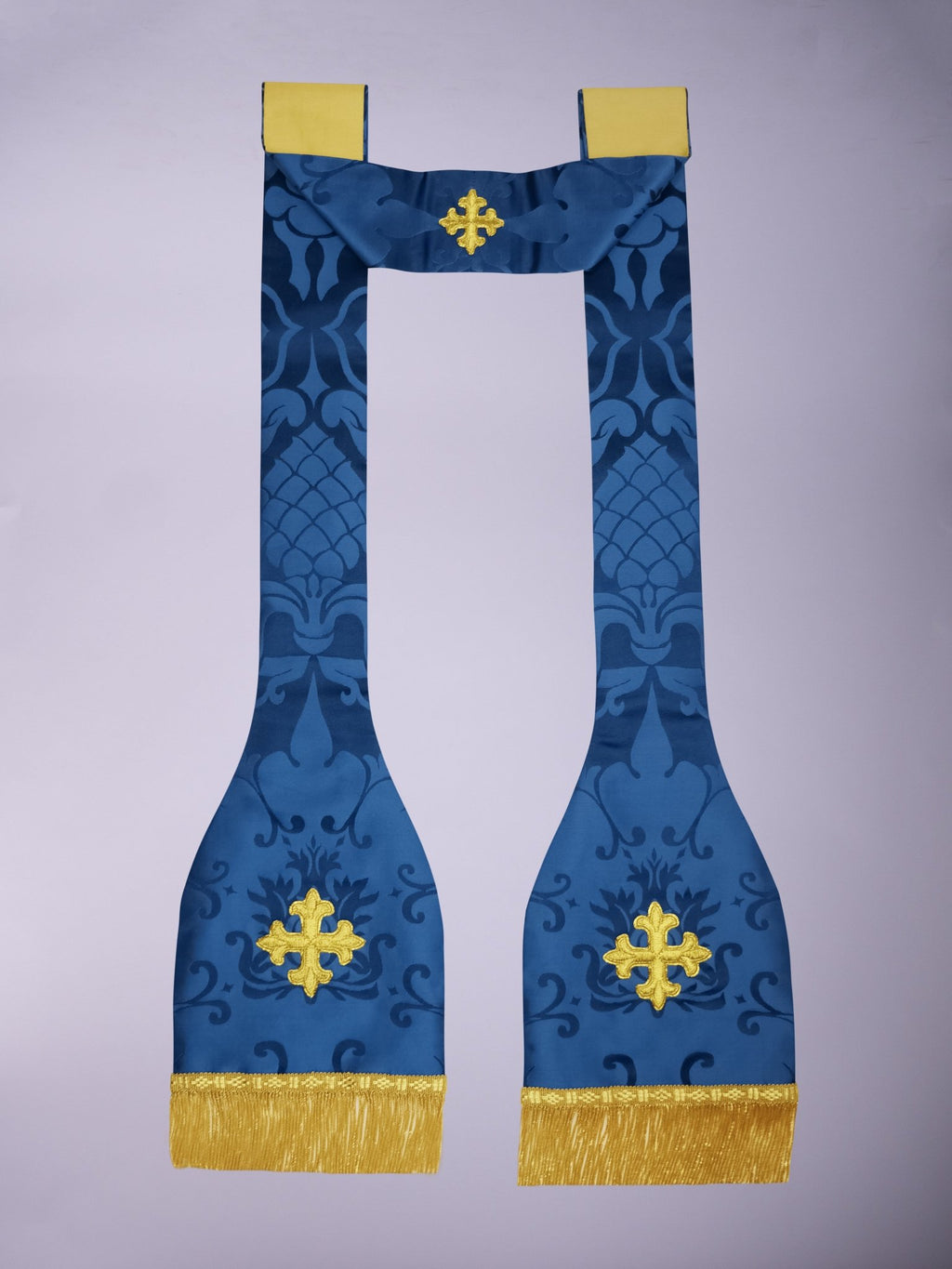 French Stole in Blue 'Bellini' - Watts & Co.