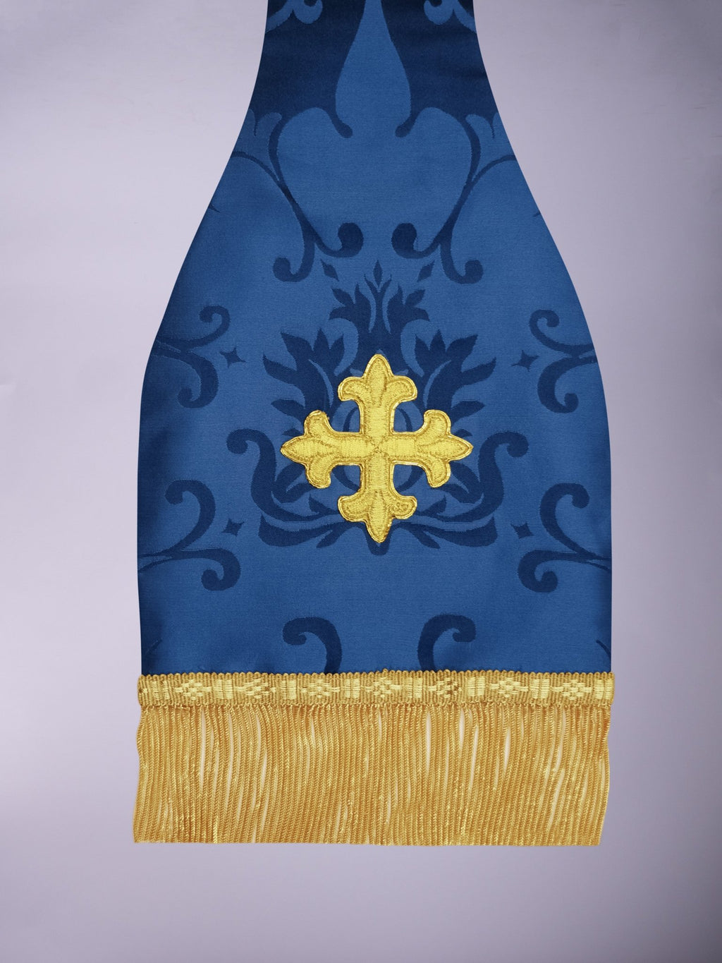 French Stole in Blue 'Bellini' - Watts & Co.