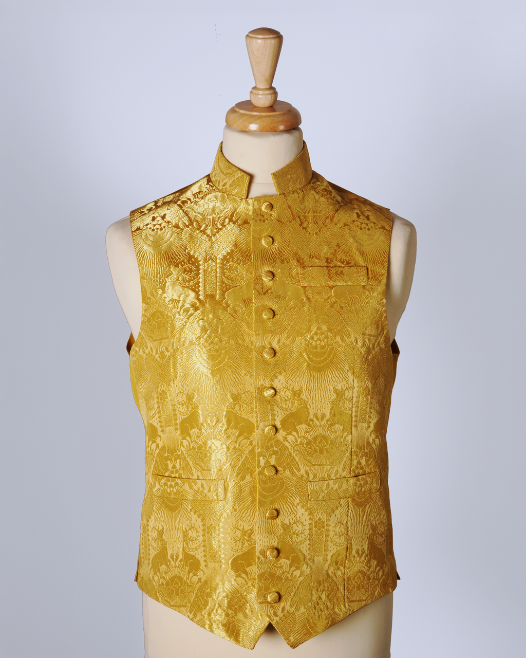 Gold Silk Waistcoat - Watts & Co.