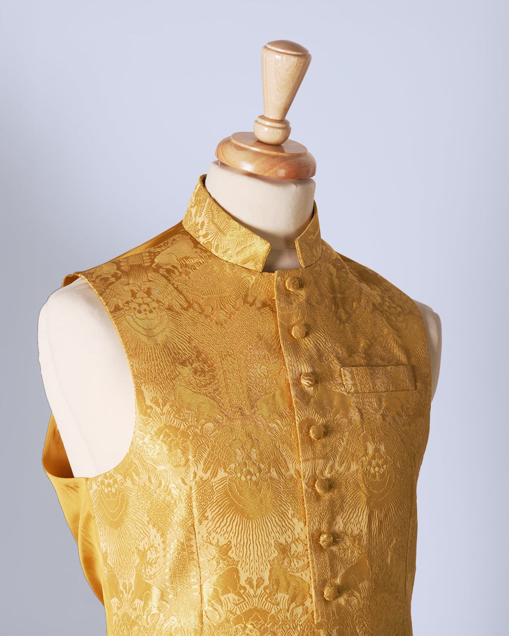 Gold Silk Waistcoat - Watts & Co.