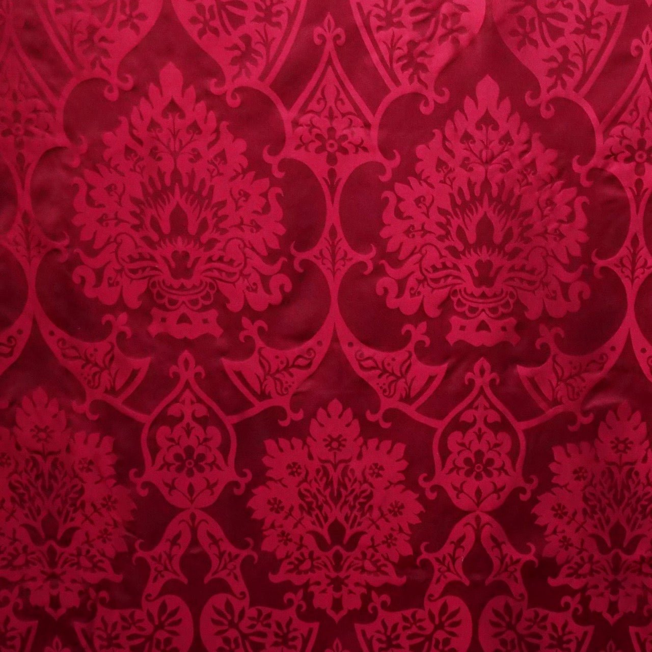 Gothic Silk Damask - New Red - Watts & Co.