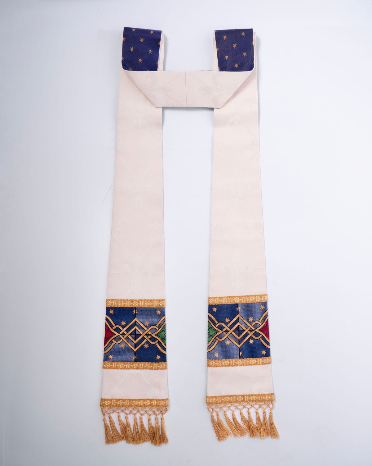Minster Cope in Cream 'Sainte-Chapelle' with Hand-embroidered Hood - Watts & Co.