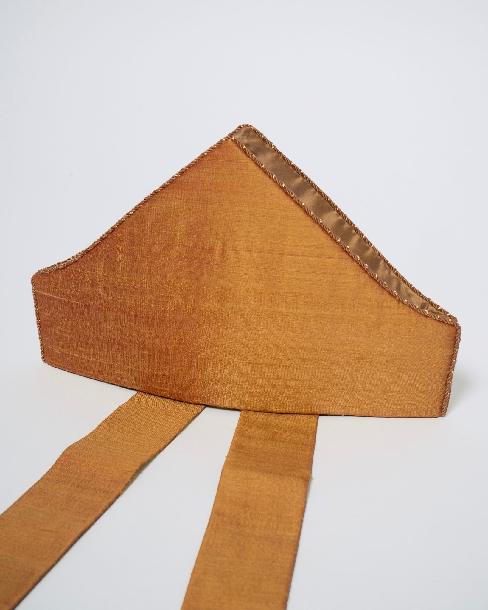 Old English Mitre in Old Gold Dupion Silk - Watts & Co.