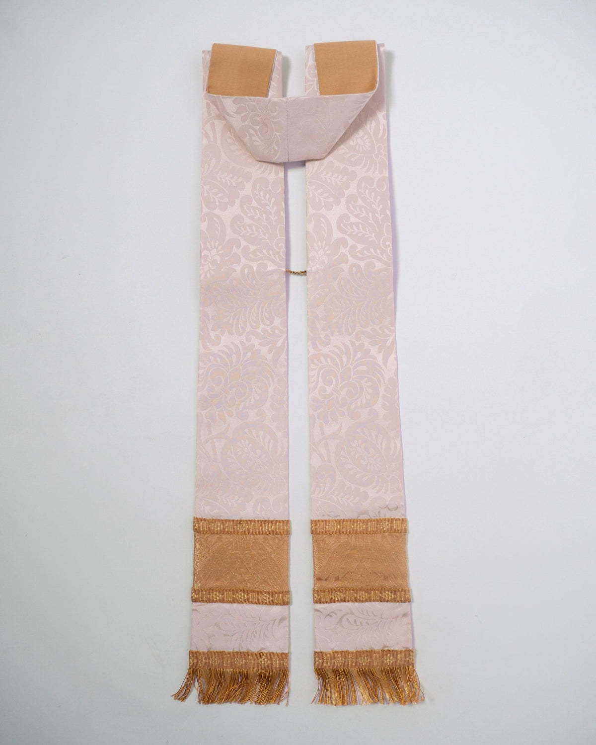 Portsmouth Style Cope in Cream 'Holbein' with 'Stag' Orphreys - Watts & Co.