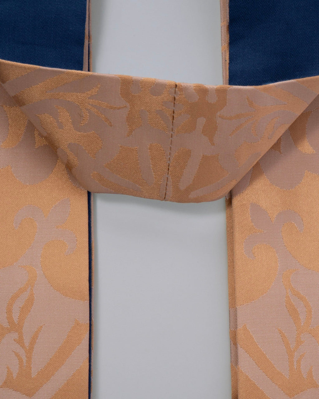 Sarum Stole in Gold/Cream 'Gothic' Silk with Blue 'Hilliard' Orphreys - Watts & Co.