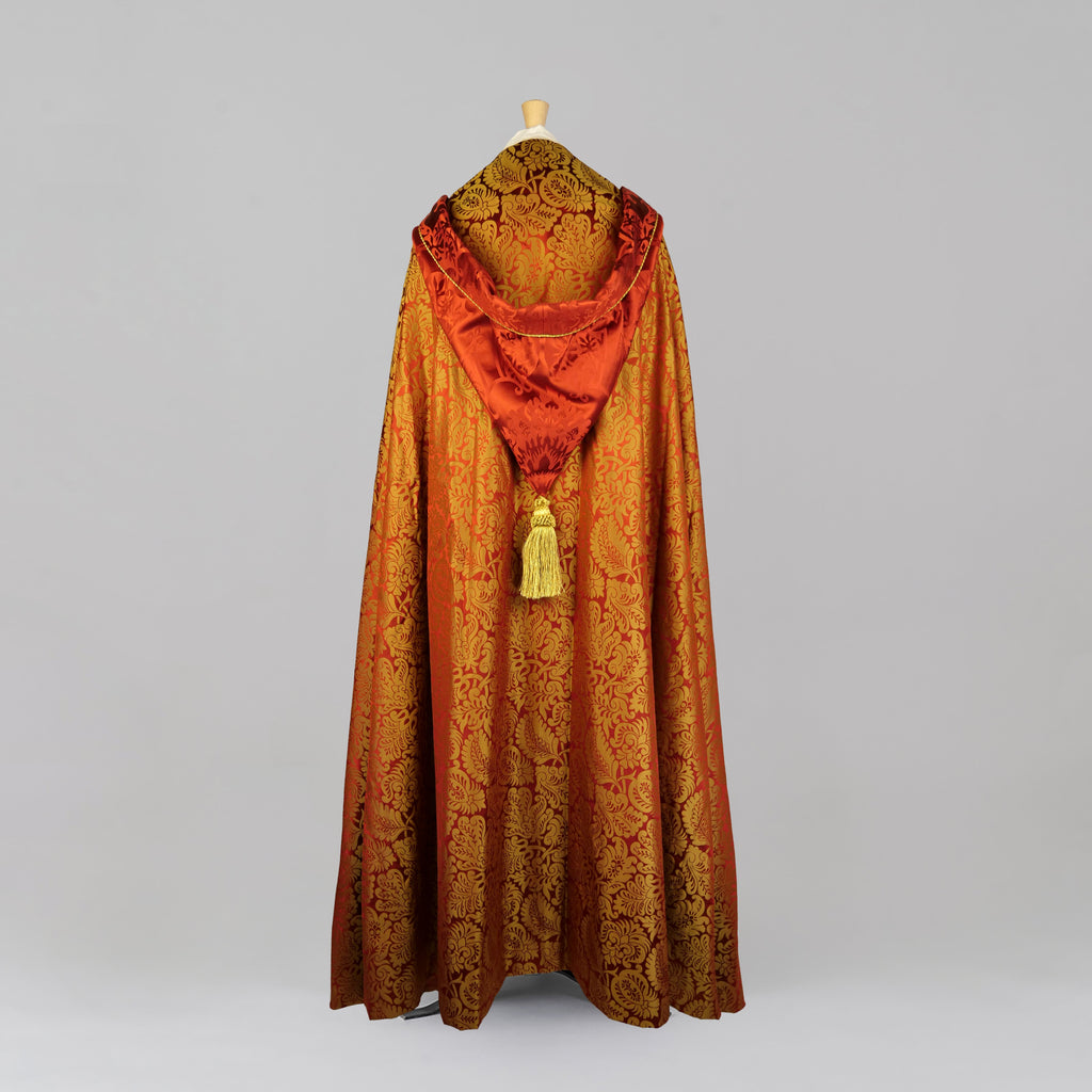 St Augustine Cope in Sarum Red/Gold 'Holbein' with Sarum Red 'Gothic' Orphreys - Watts & Co.