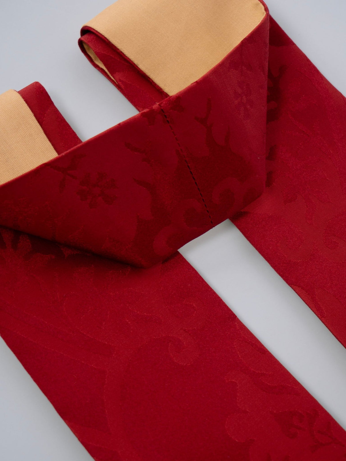 Tufton Stole in Sarum Red 'Gothic' with Embroidered Crosses - Watts & Co.