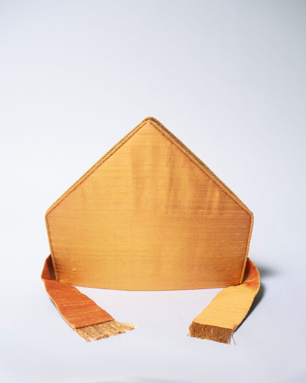 Watts Standard Mitre in Old Gold Dupion Silk - Watts & Co.