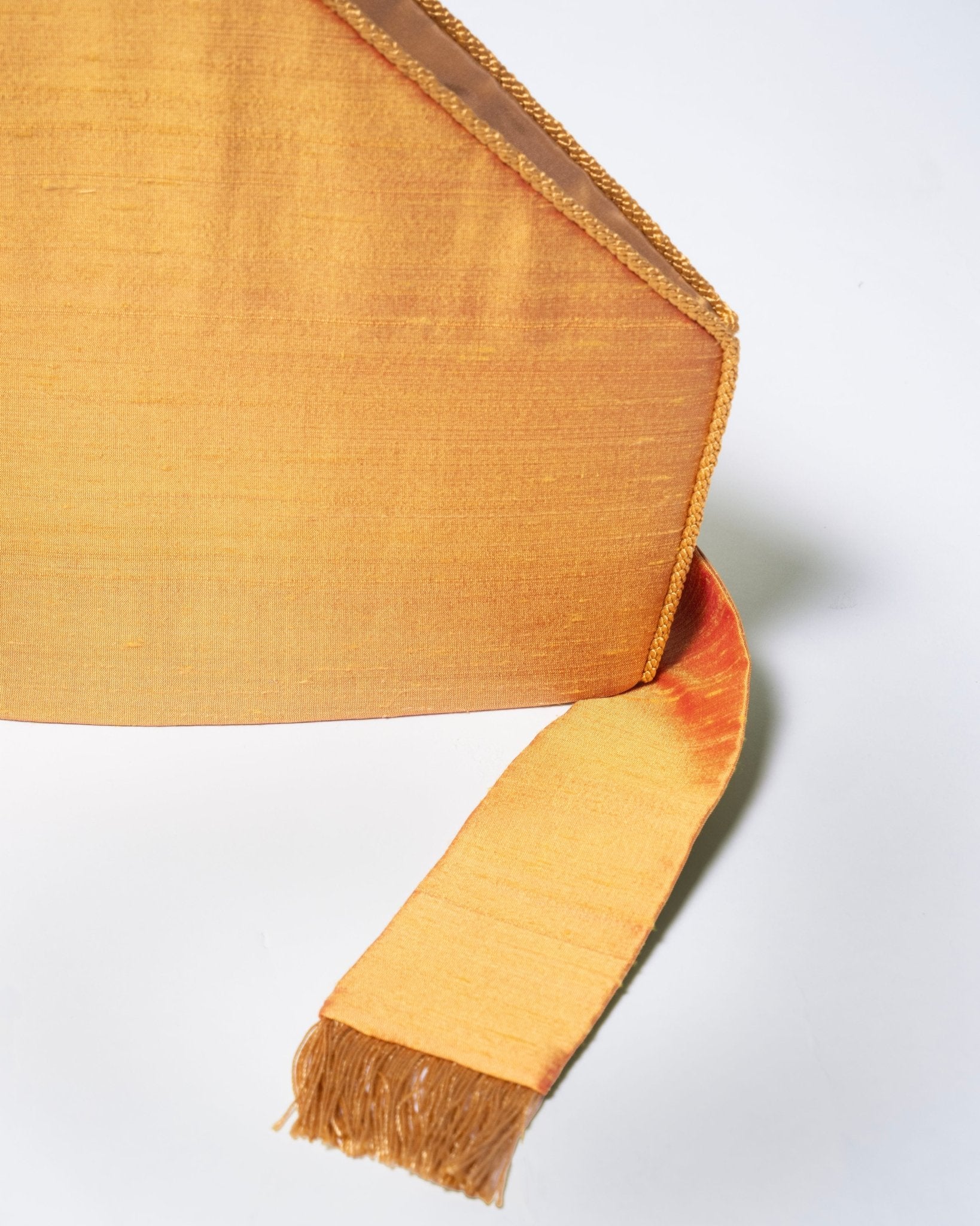 Watts Standard Mitre in Old Gold Dupion Silk - Watts & Co.