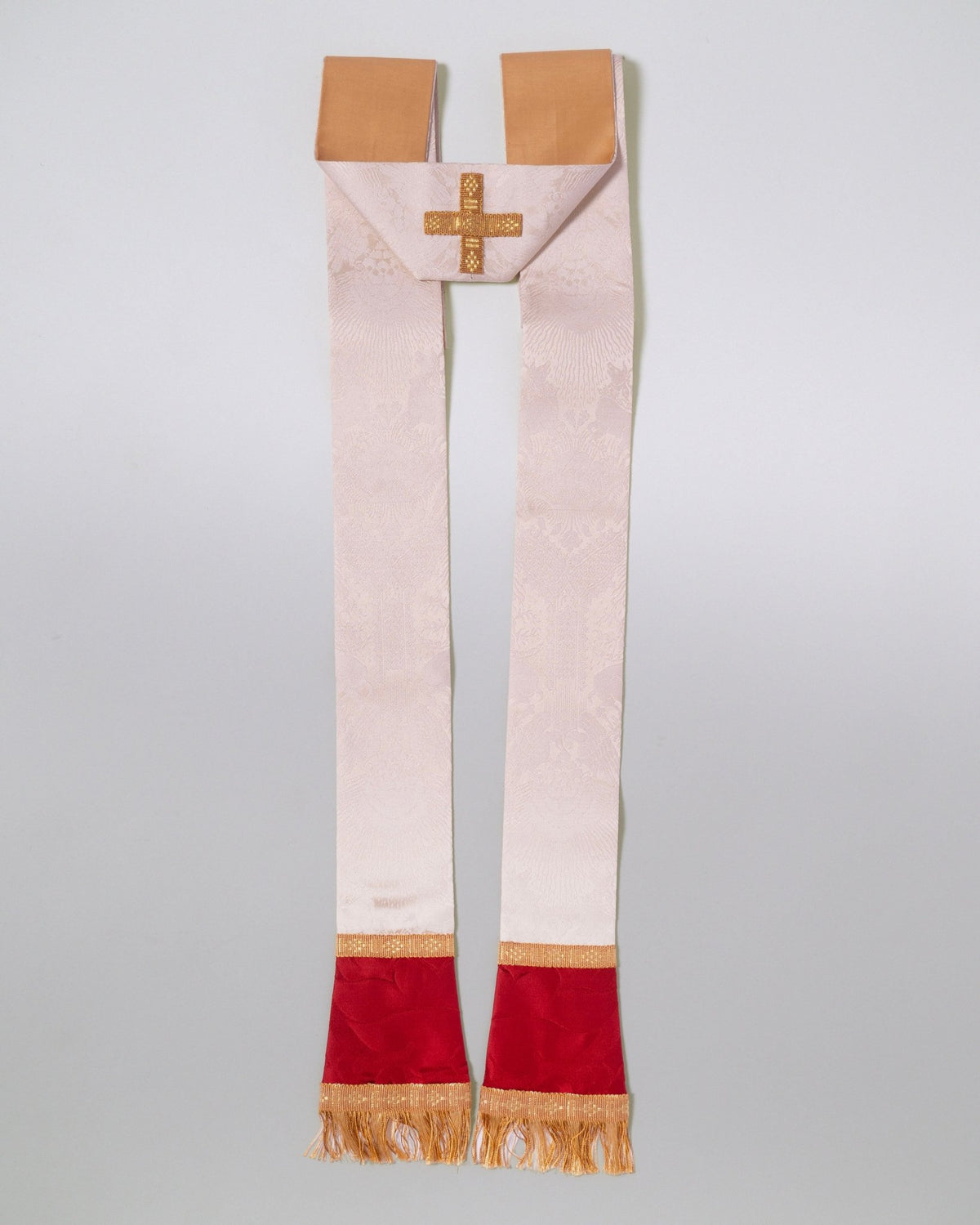Westminster Cope in Cream 'Stag' with 'Bellini' Orphreys - Watts & Co.