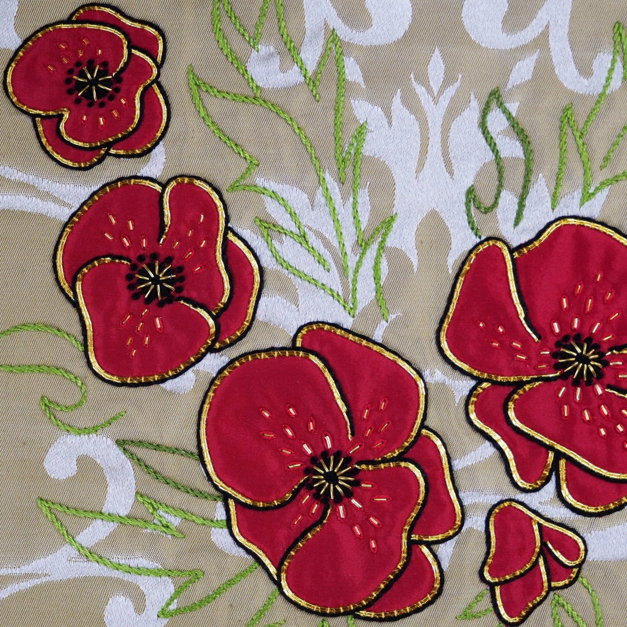 Westminster Cope in Red 'Coronation' with Oyster and Old Gold 'Bellini' Orphreys - Watts & Co.