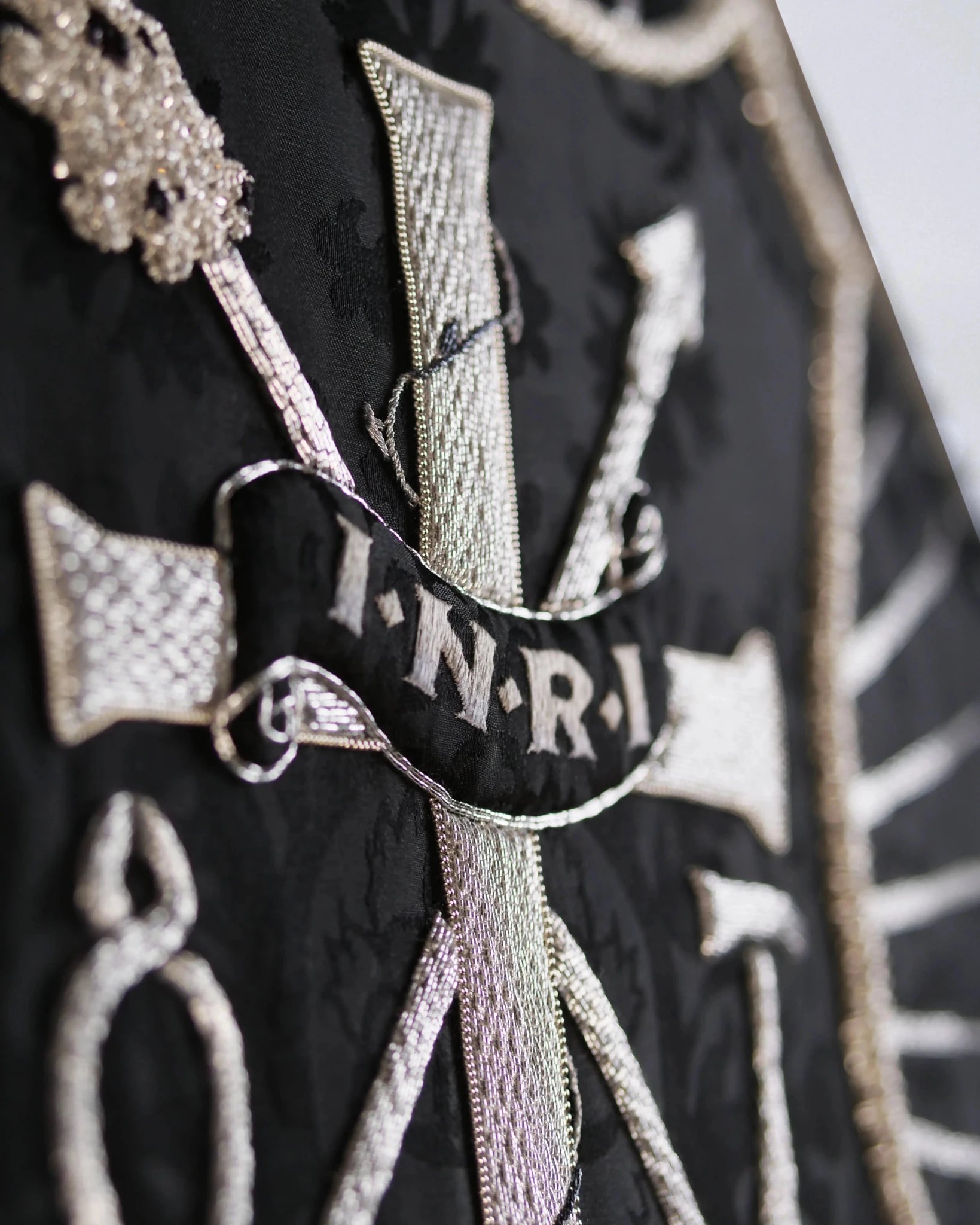 Westminster Cope in Sarum Red 'Gothic' with Hand - embroidered Symbols of the Passion - Watts & Co.