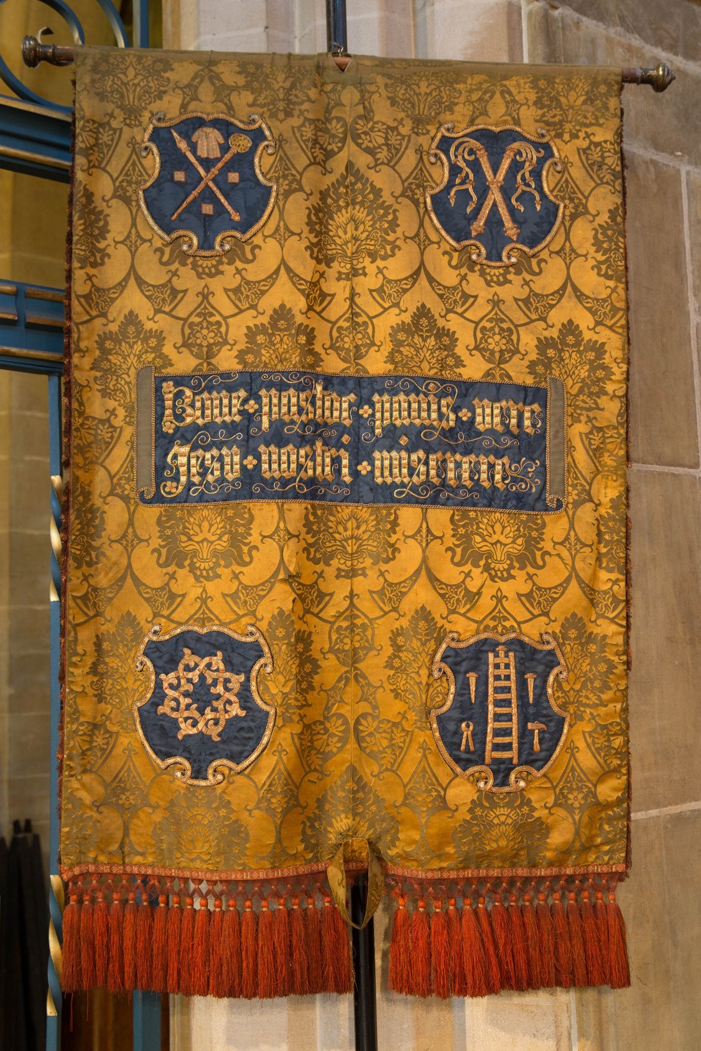 Yellow processional banner - Watts & Co.