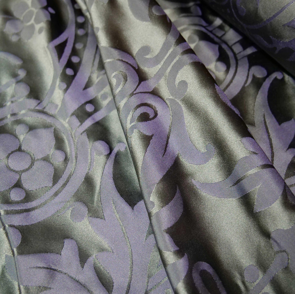 Shrewsbury Silk Damask - Sarum Indigo - Watts & Co.