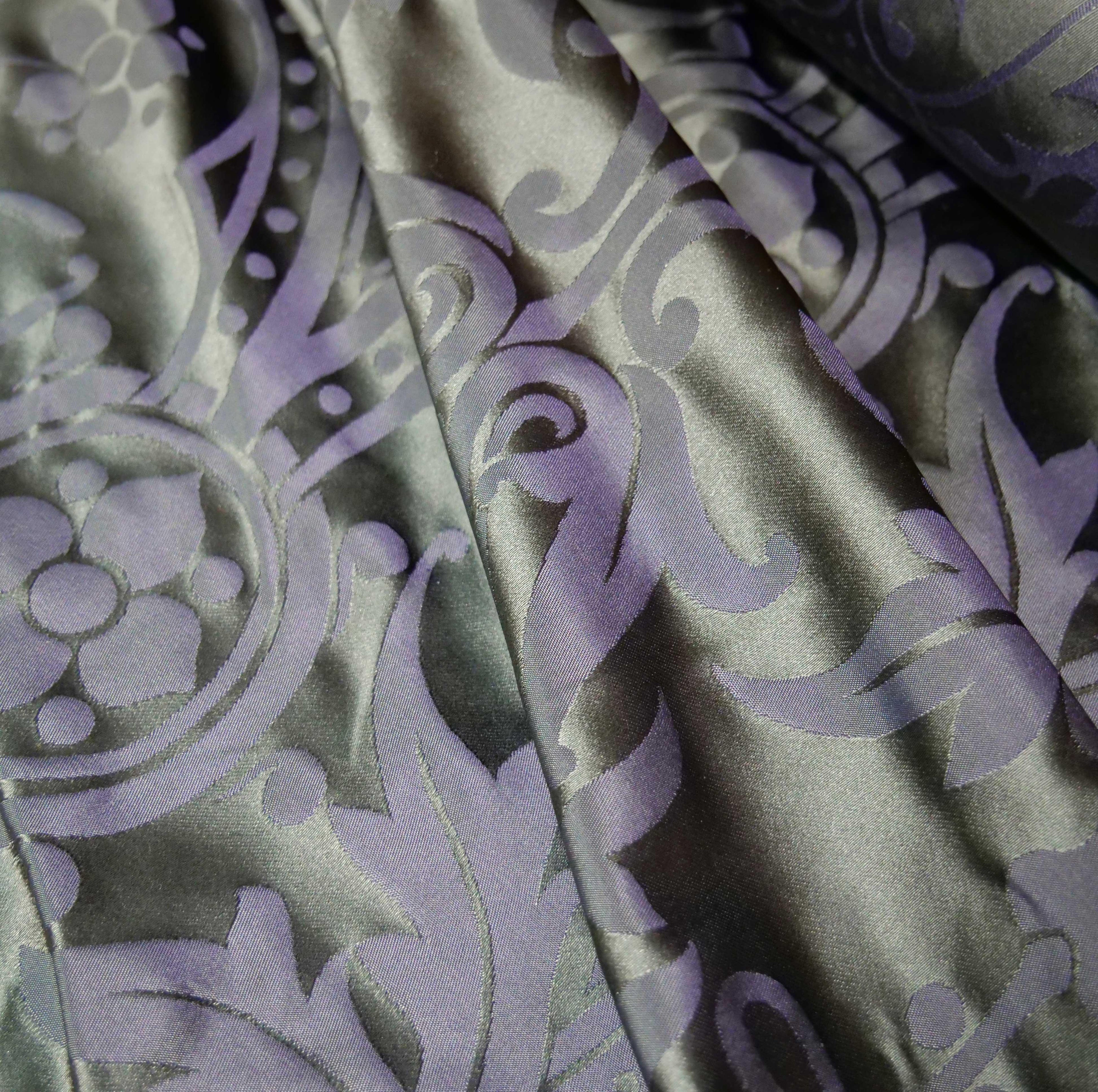 Shrewsbury Silk Damask - Sarum Indigo - Watts & Co.