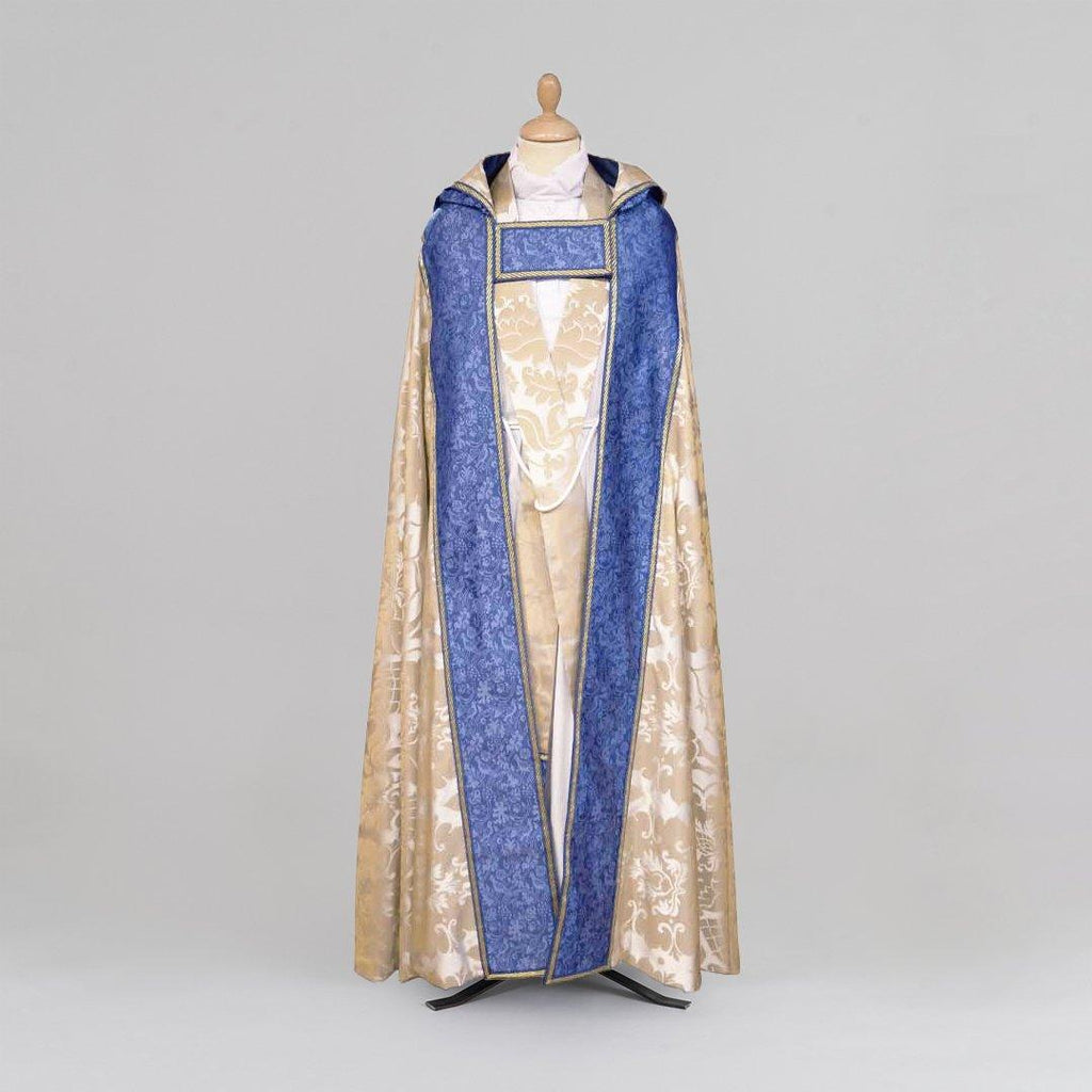 Abbey Cope & Tufton Stole in Oyster 'Bellini' silk - Watts & Co.