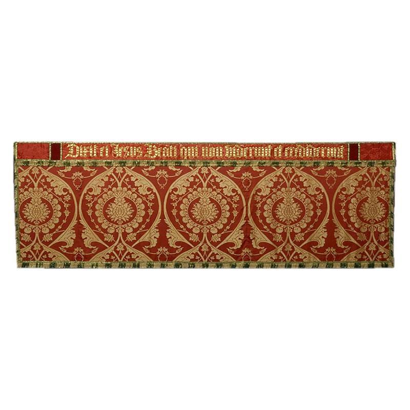 Altar Frontal & Embroidered Superfrontal in Red Gainford - Watts & Co. (international)