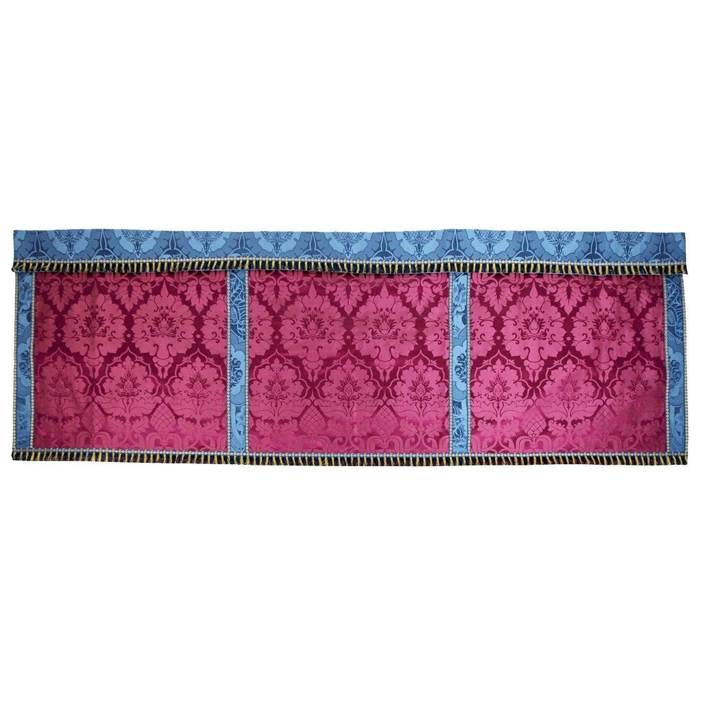 Altar Frontal in Comper Purple Bellini with Blue Comper Van der Weyden Superfrontal - Watts & Co. (international)