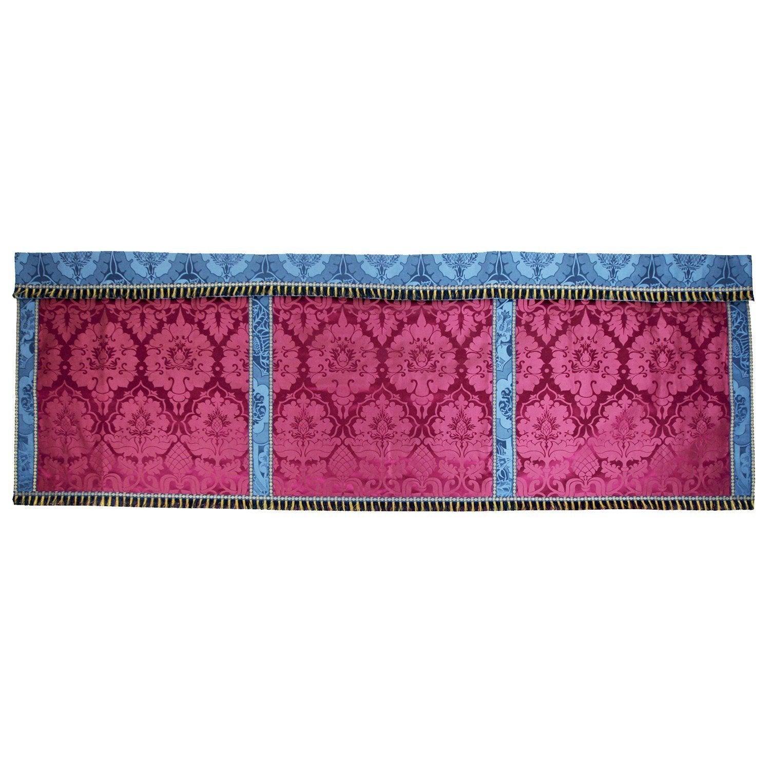 Altar Frontal in Comper Purple Bellini with Blue Comper Van der Weyden Superfrontal - Watts & Co. (international)