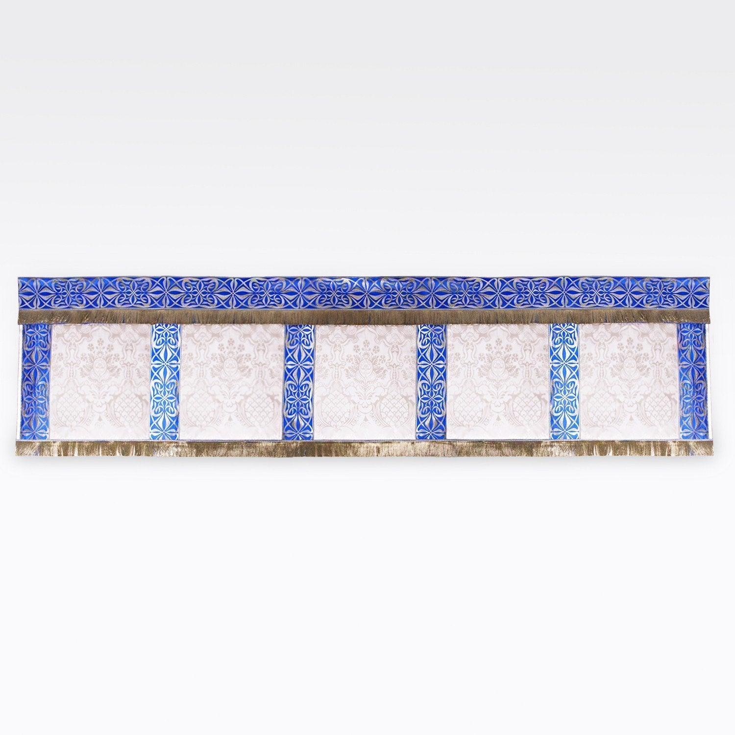 Altar Frontal in Cream Comper Cathedral with Blue Gazeley Superfrontal - Watts & Co. (international)