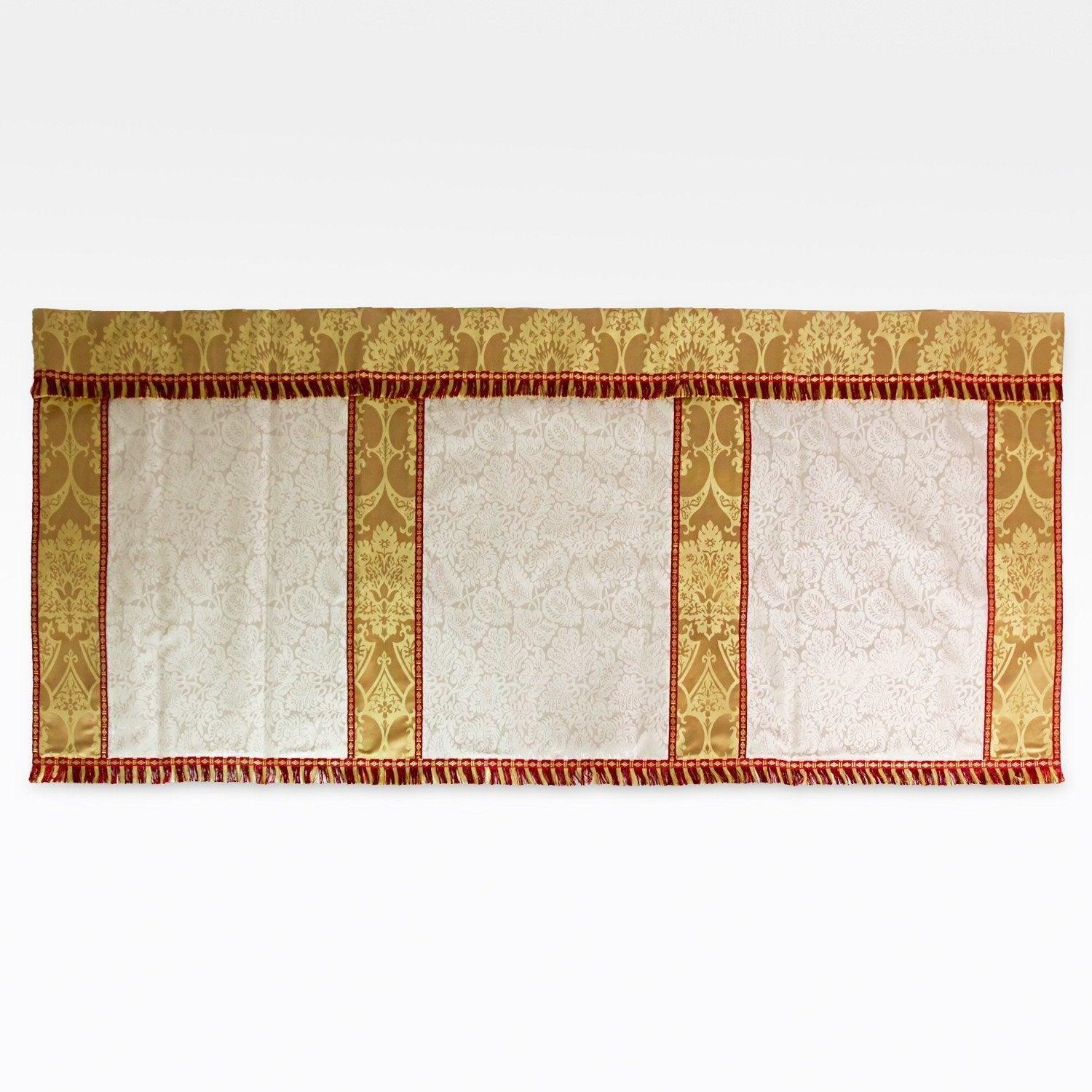 Altar Frontal in Cream Holbein with Gold Gothic Superfrontal - Watts & Co. (international)