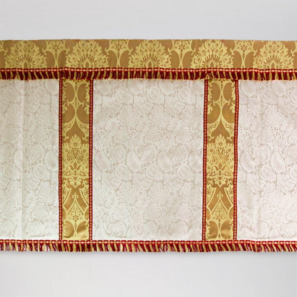 Altar Frontal in Cream Holbein with Gold Gothic Superfrontal - Watts & Co. (international)