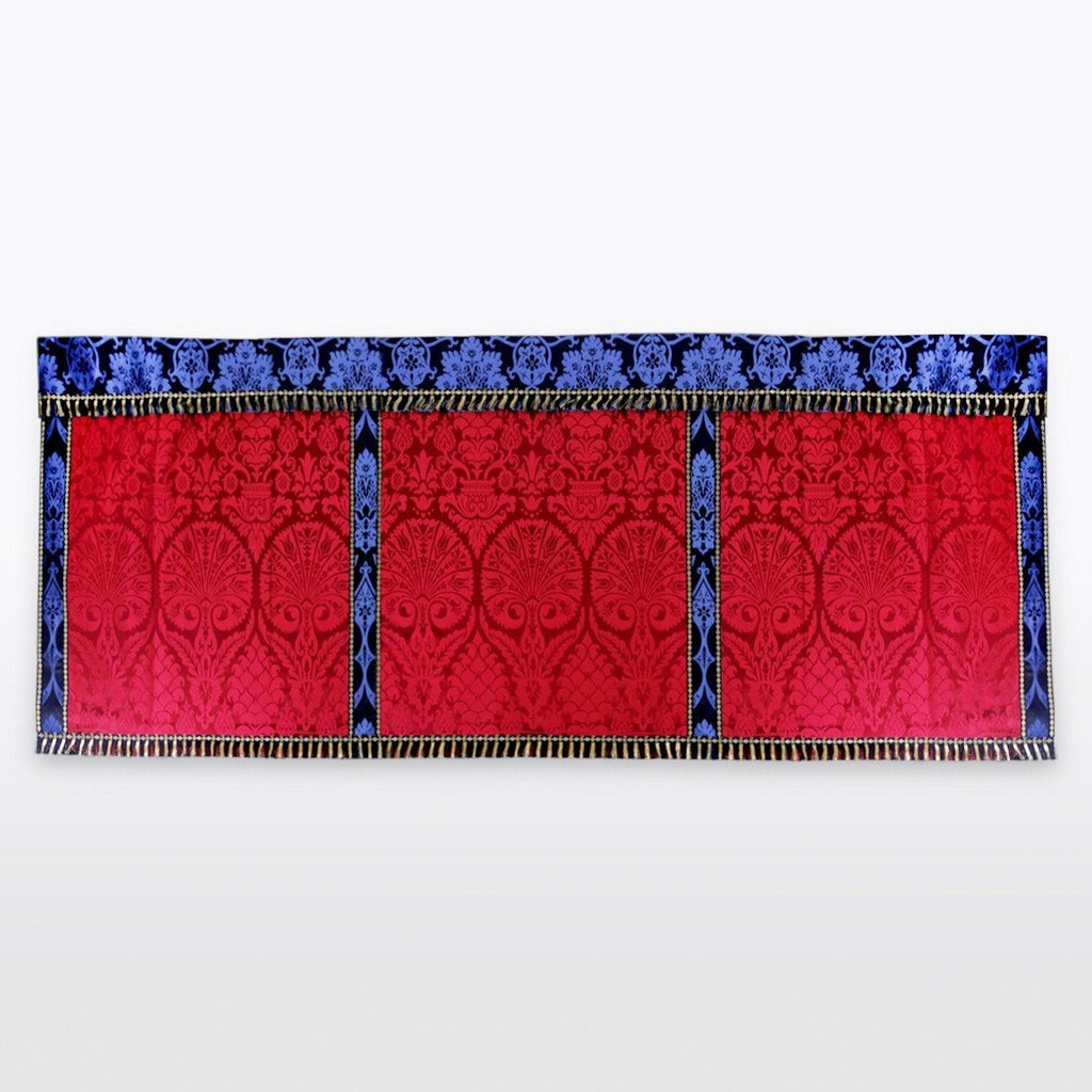 Altar Frontal in Red St Nicolas with Blue/Black Gothic Superfrontal - Watts & Co. (international)