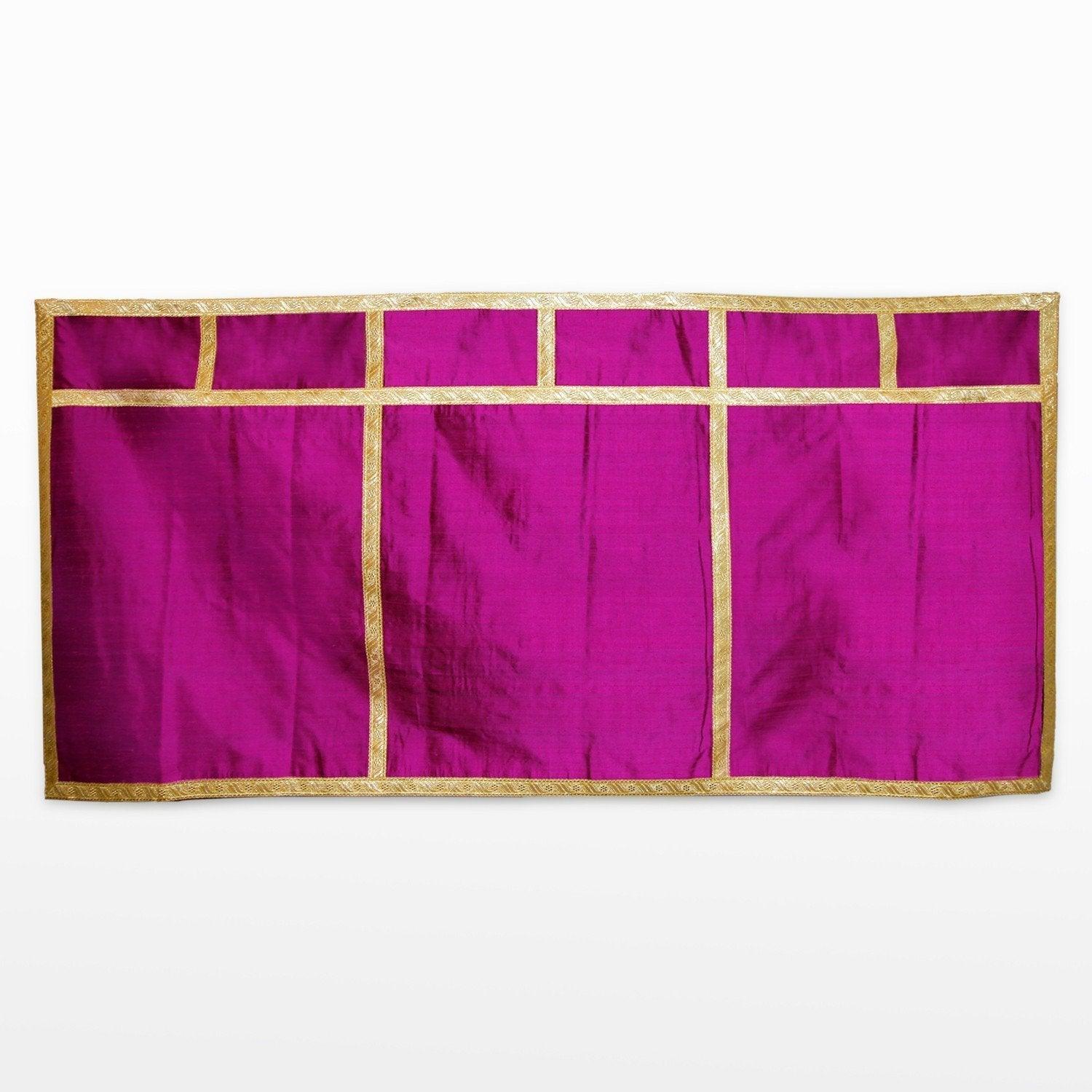 Altar Frontal in Wild Rose Dupion Silk - Watts & Co. (international)