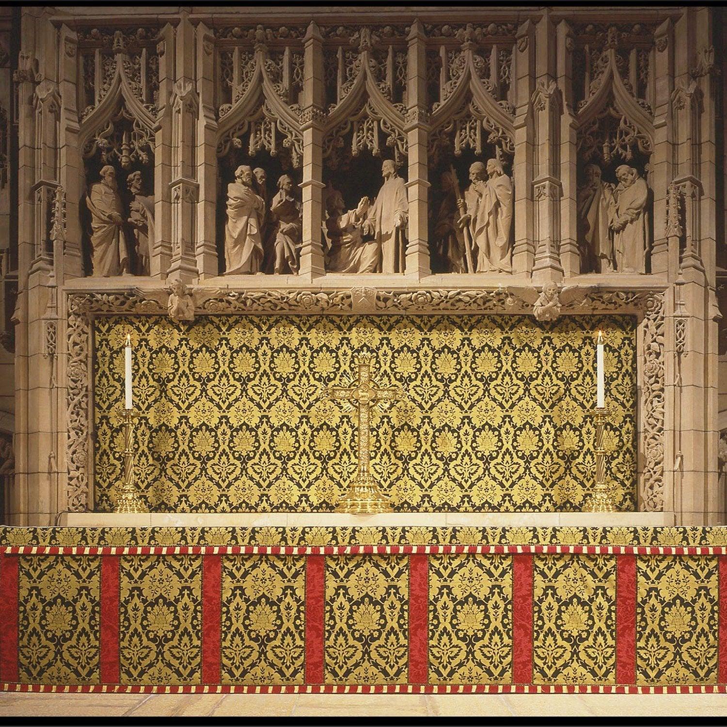 Altar Frontal & Superfrontal in Black/Gold Van der Weyden - Watts & Co. (international)
