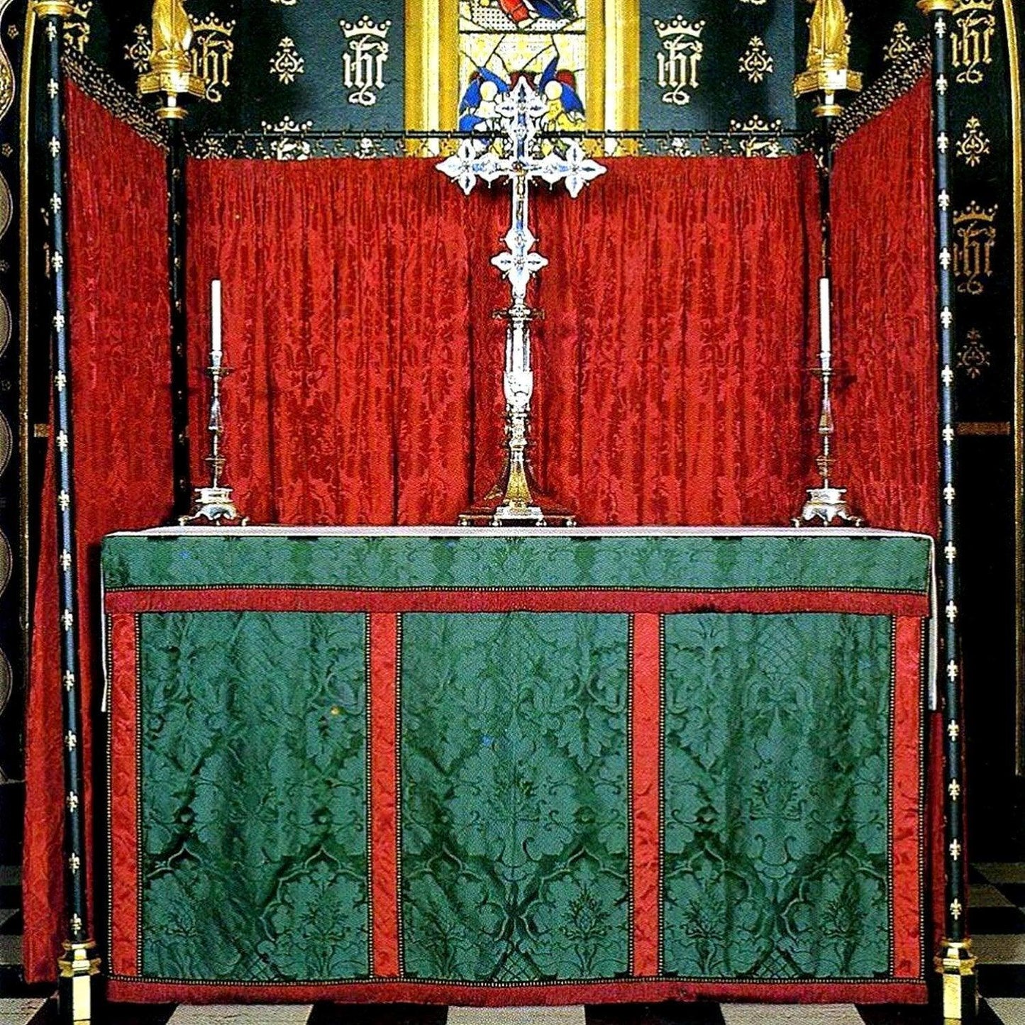 Altar Frontal & Superfrontal in Green Bellini - Watts & Co. (international)