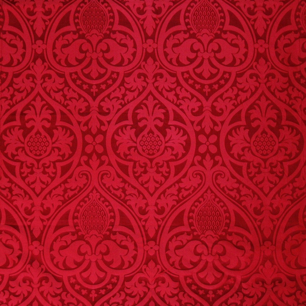 Alton/Pugin Damask - Red - Watts & Co. (international)
