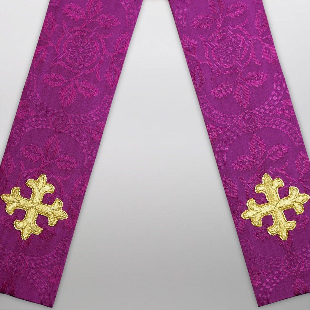 Angled Deacon Stole in Roman Purple - Watts & Co. (international)
