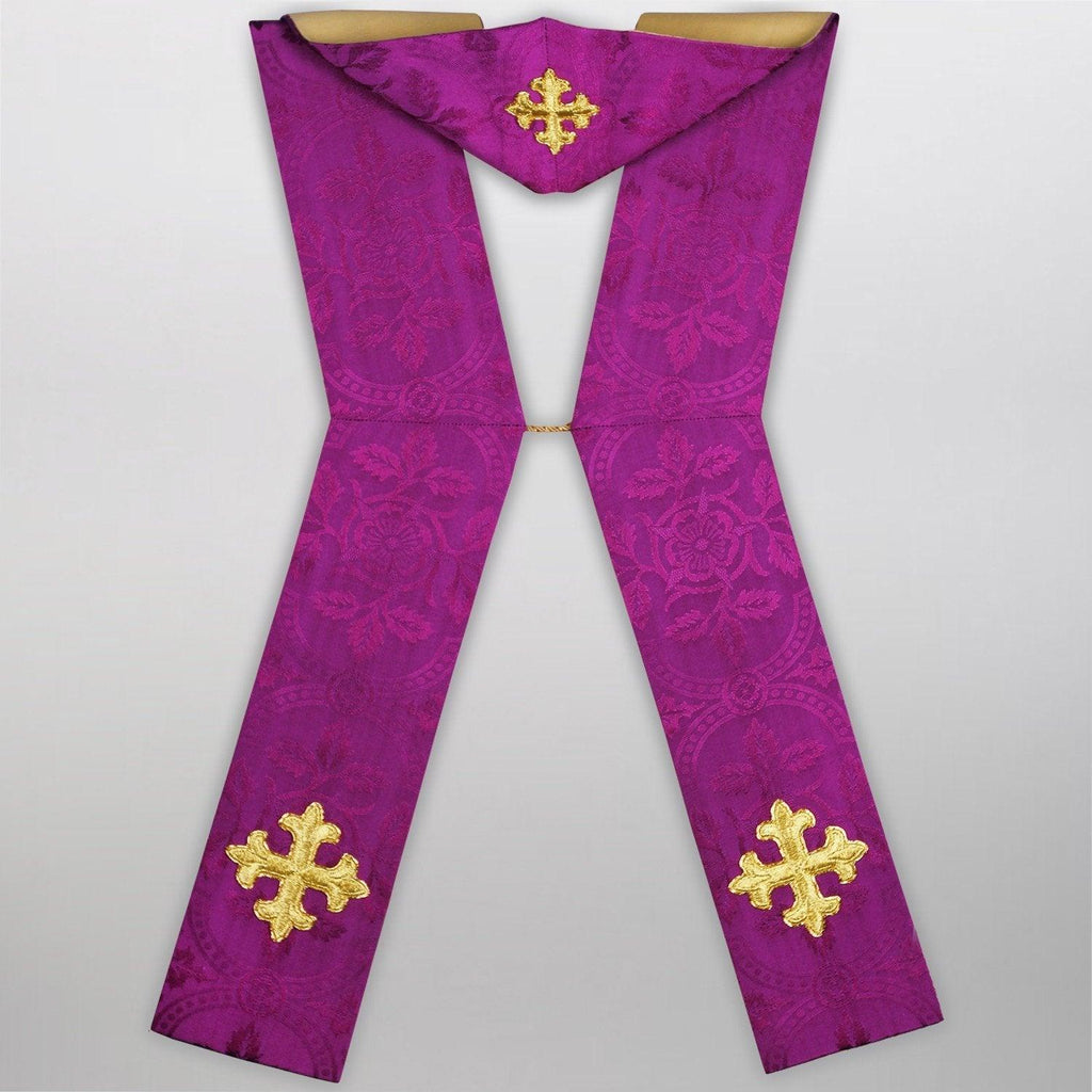 Angled Deacon Stole in Roman Purple - Watts & Co. (international)