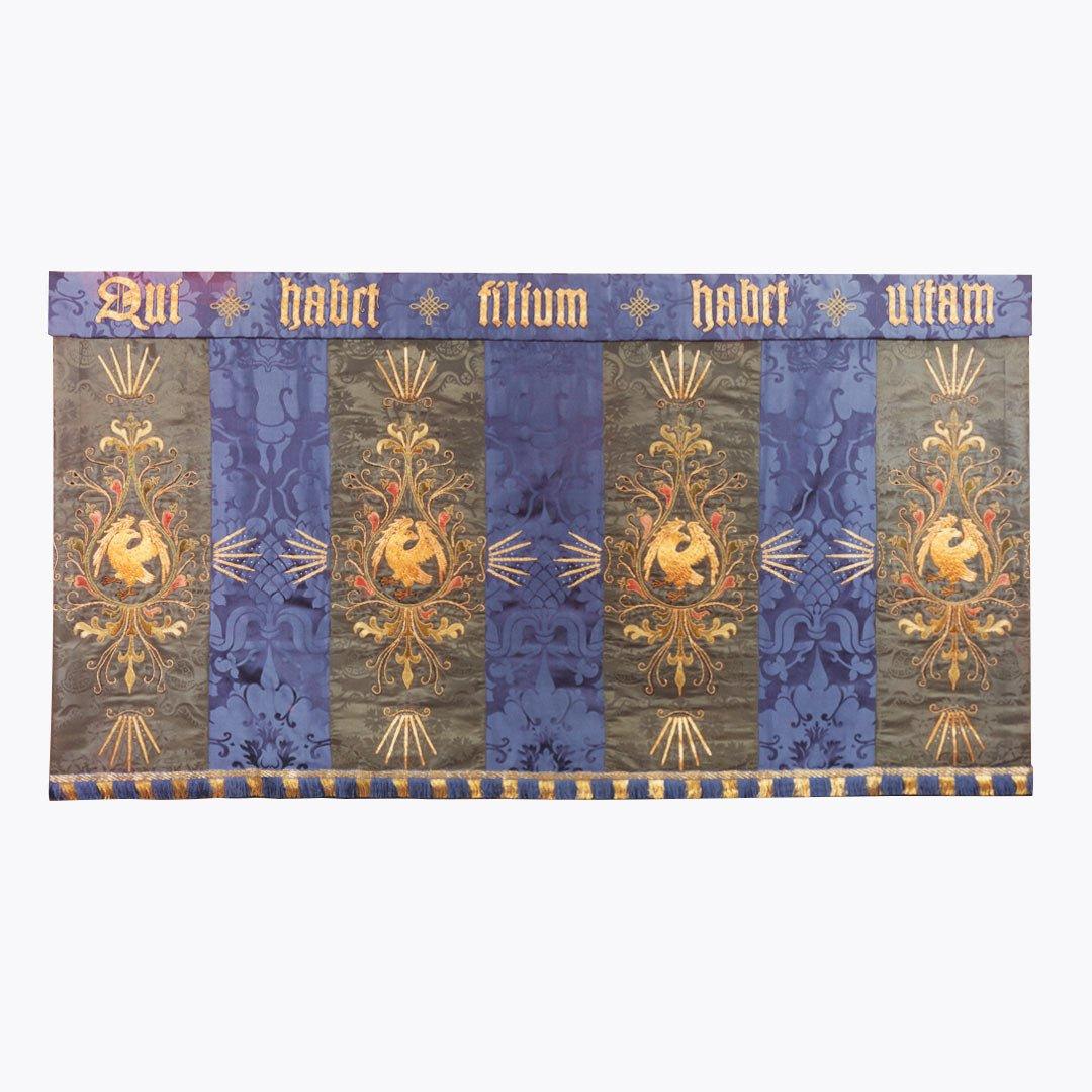 Archive Altar Frontal in Blue & Green Bellini - Watts & Co.