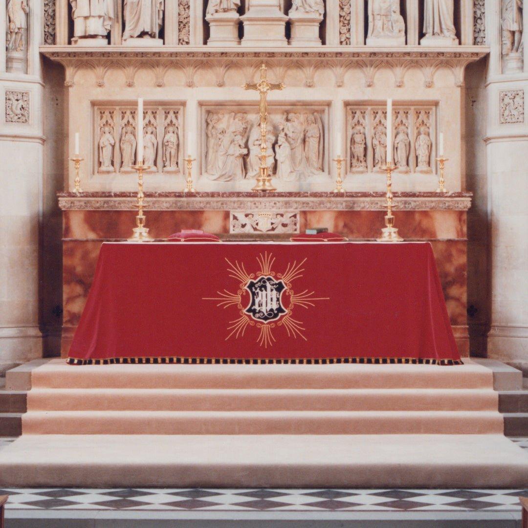Archive Altar Frontal in Red Velour - Watts & Co.