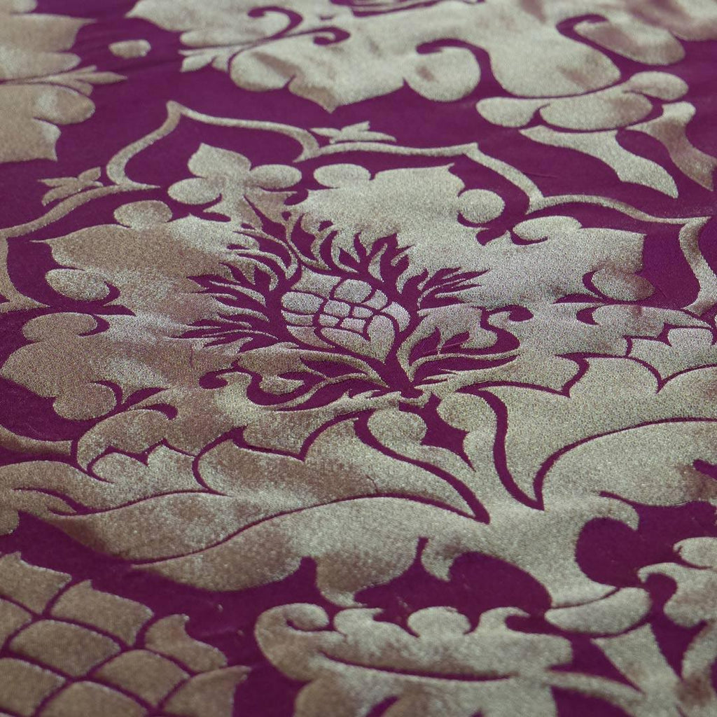 Bellini Silk Damask - Comper Rose & Gilt - Watts & Co.