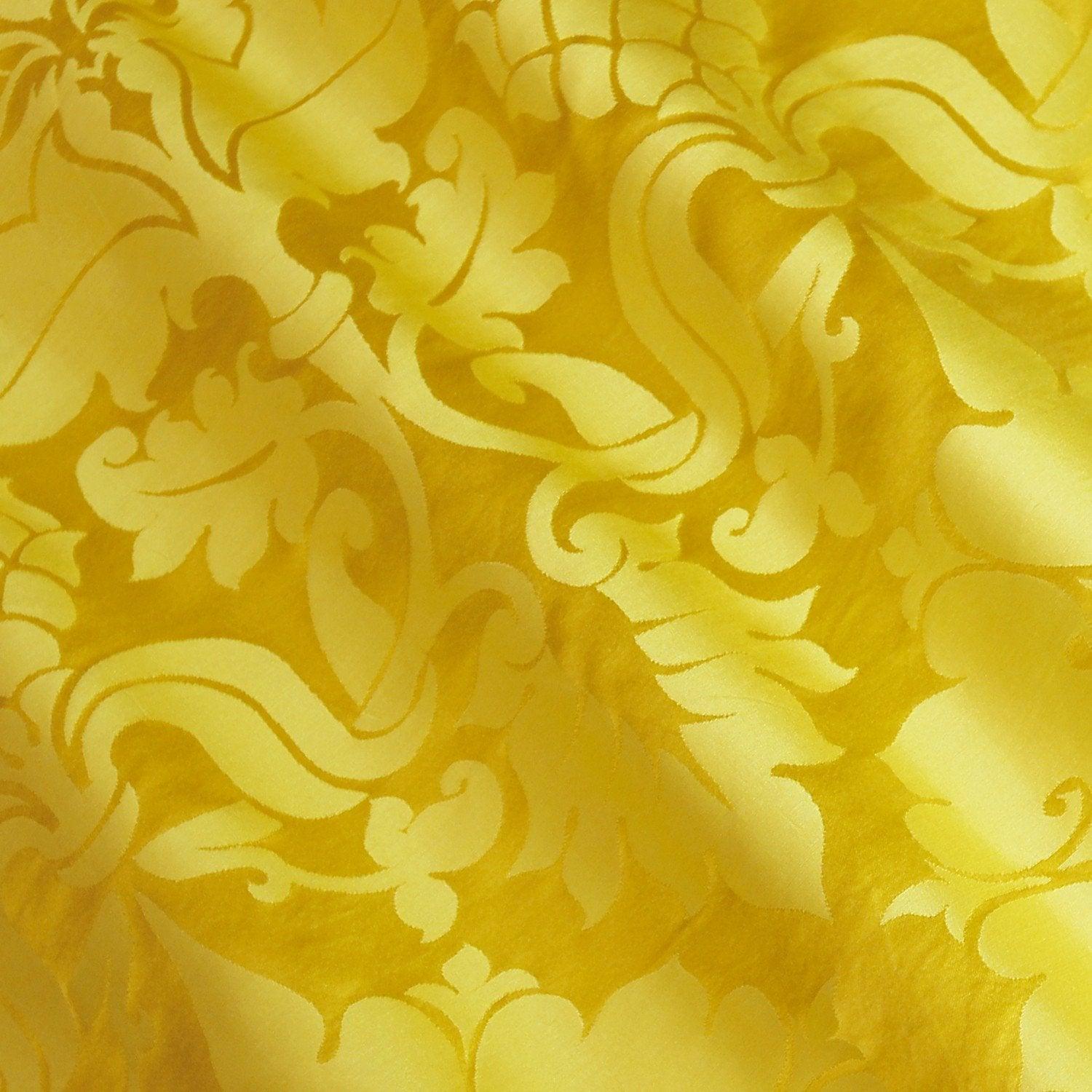 Bellini Silk Damask - Imperial Yellow - Watts & Co. (international)