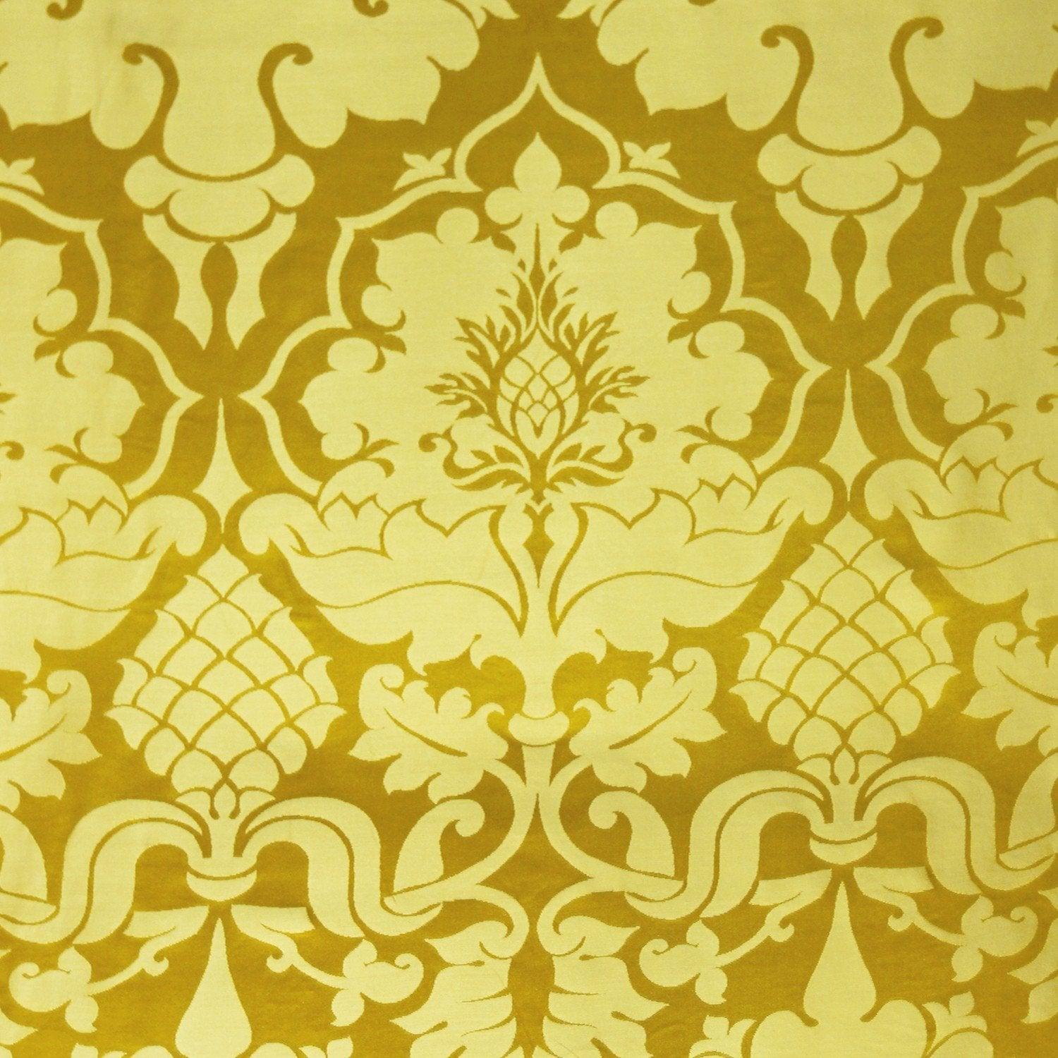 Bellini Silk Damask - Imperial Yellow - Watts & Co. (international)