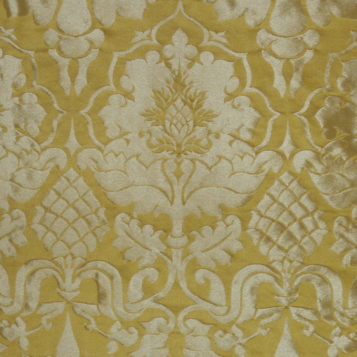 Bellini Silk Damask - Imperial Yellow & Gilt - Watts & Co. (international)