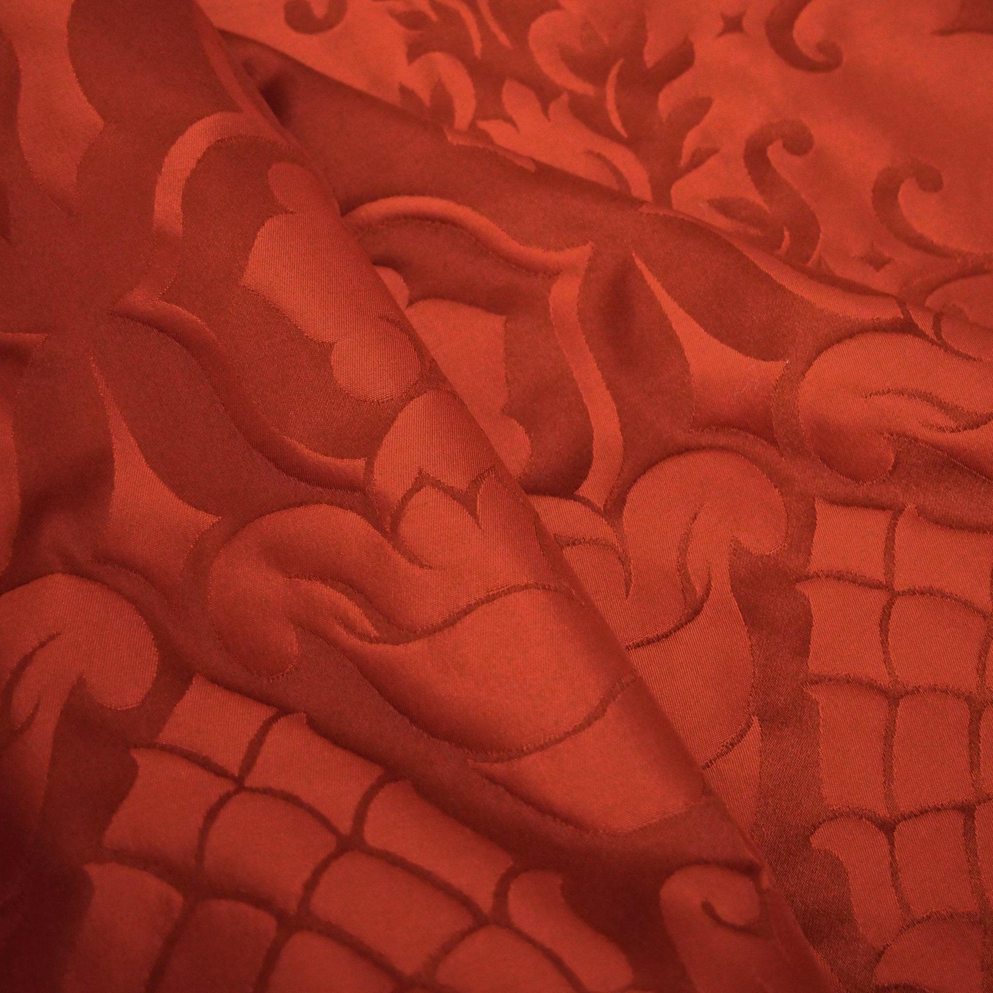 Bellini Silk Damask - Sarum Red - Watts & Co.