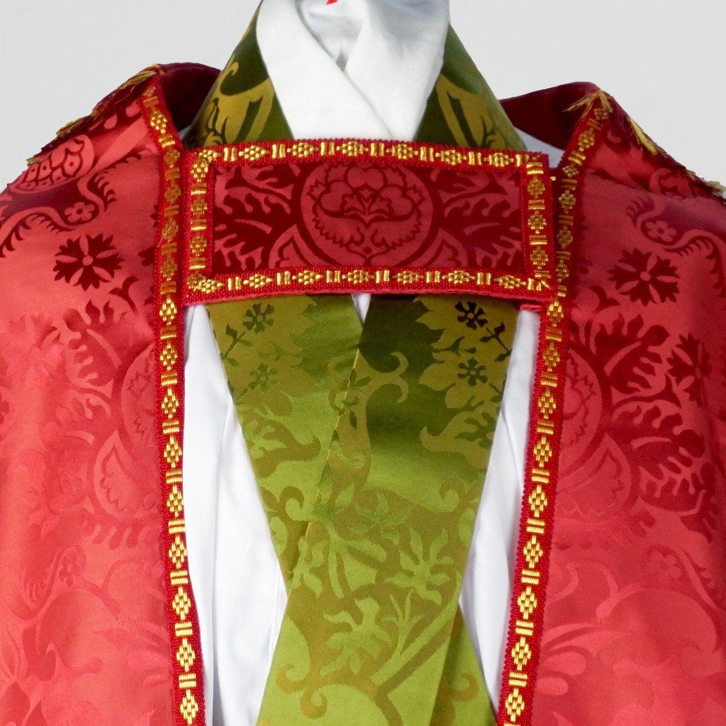 Cathedral Cope in Green/Gold Gothic - Watts & Co.
