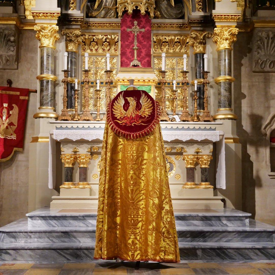 Cathedral style Cope & Stole in Cannaregio Venetian Gold - Watts & Co.