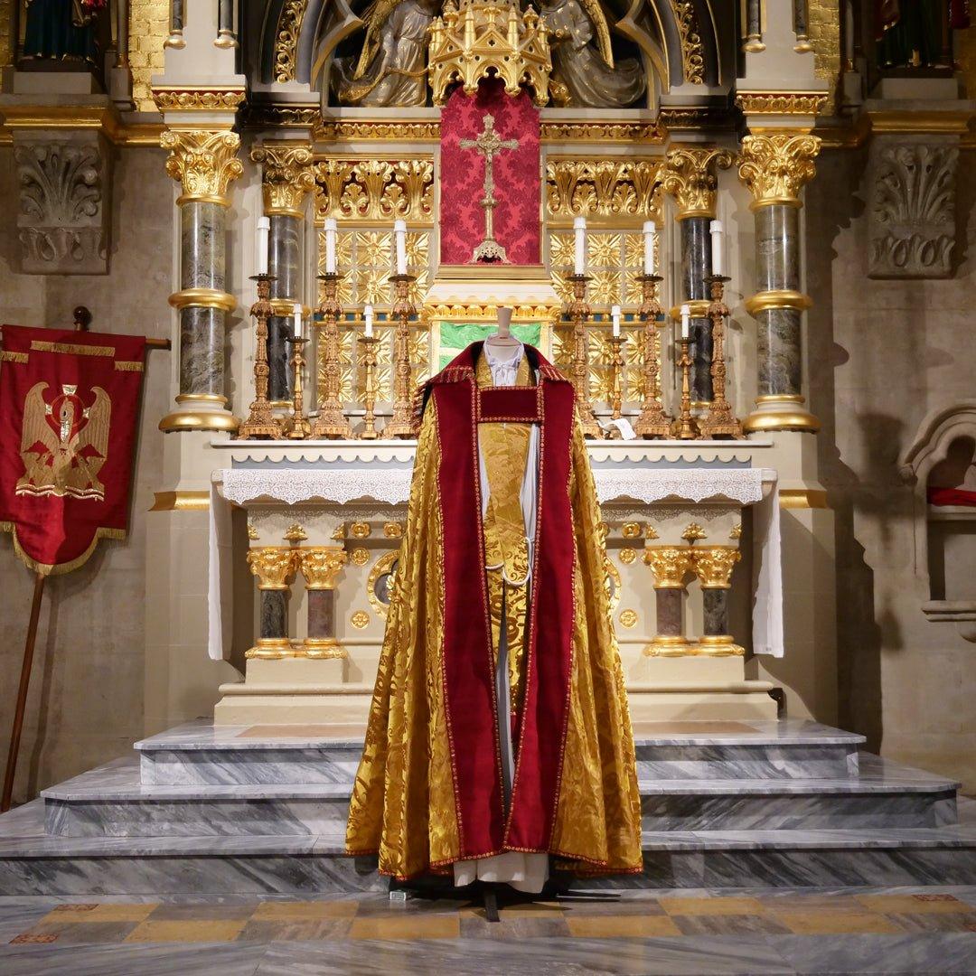 Cathedral style Cope & Stole in Cannaregio Venetian Gold - Watts & Co.