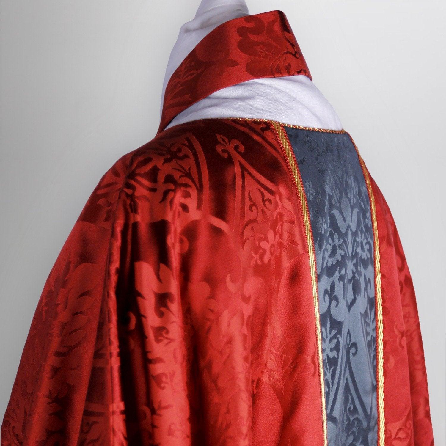 Classic Chasuble in Sarum Red Gothic - Watts & Co. (international)